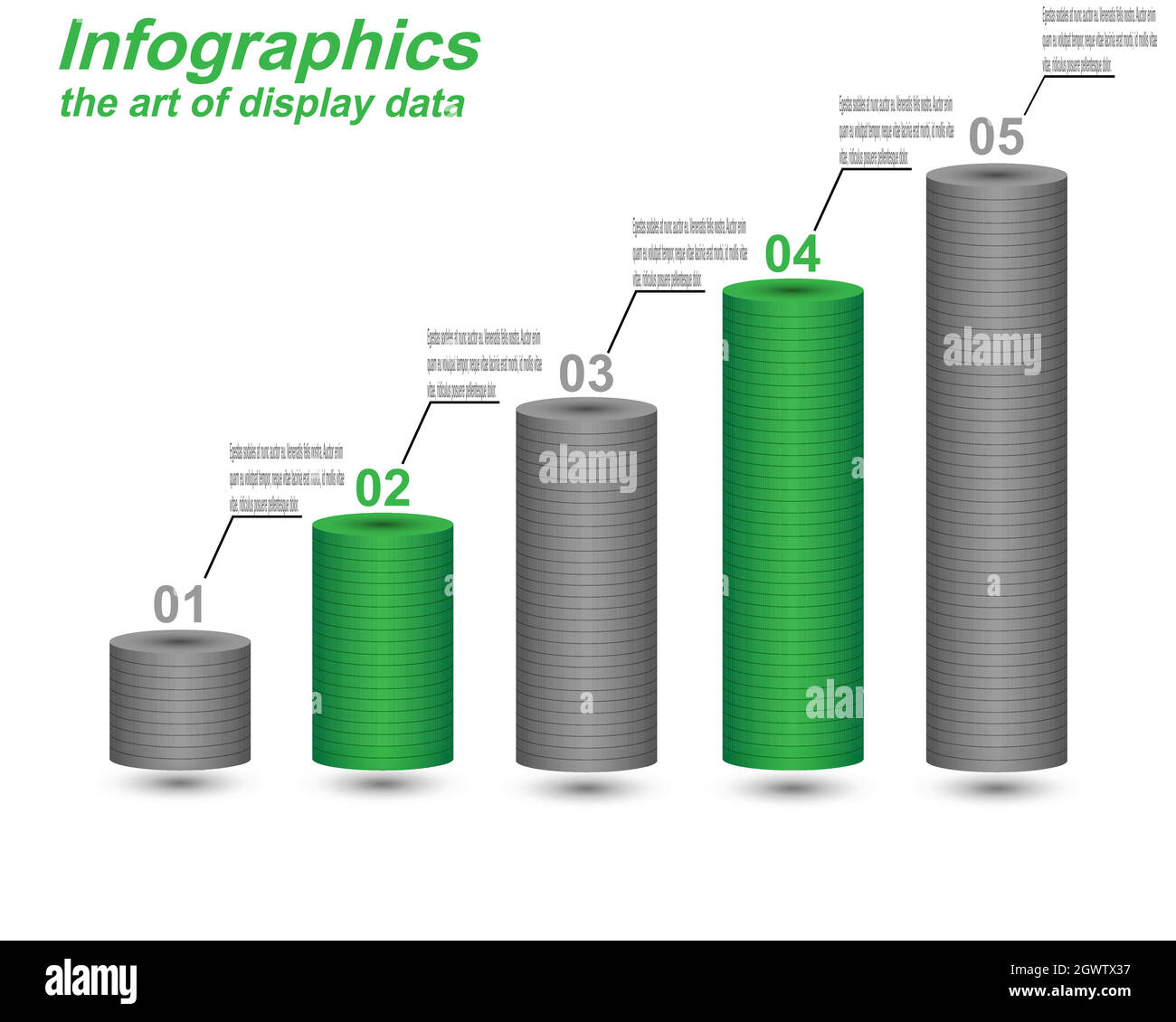 Modèle d'affichage de l'infographie. Idée d'afficher les informations, les classements et les statistiques. Illustration de Vecteur