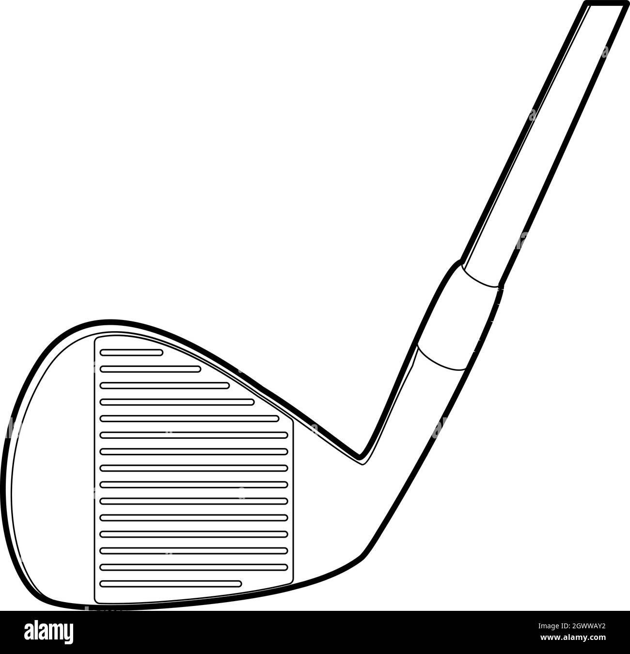 Jouer stick style du contour, icône Illustration de Vecteur