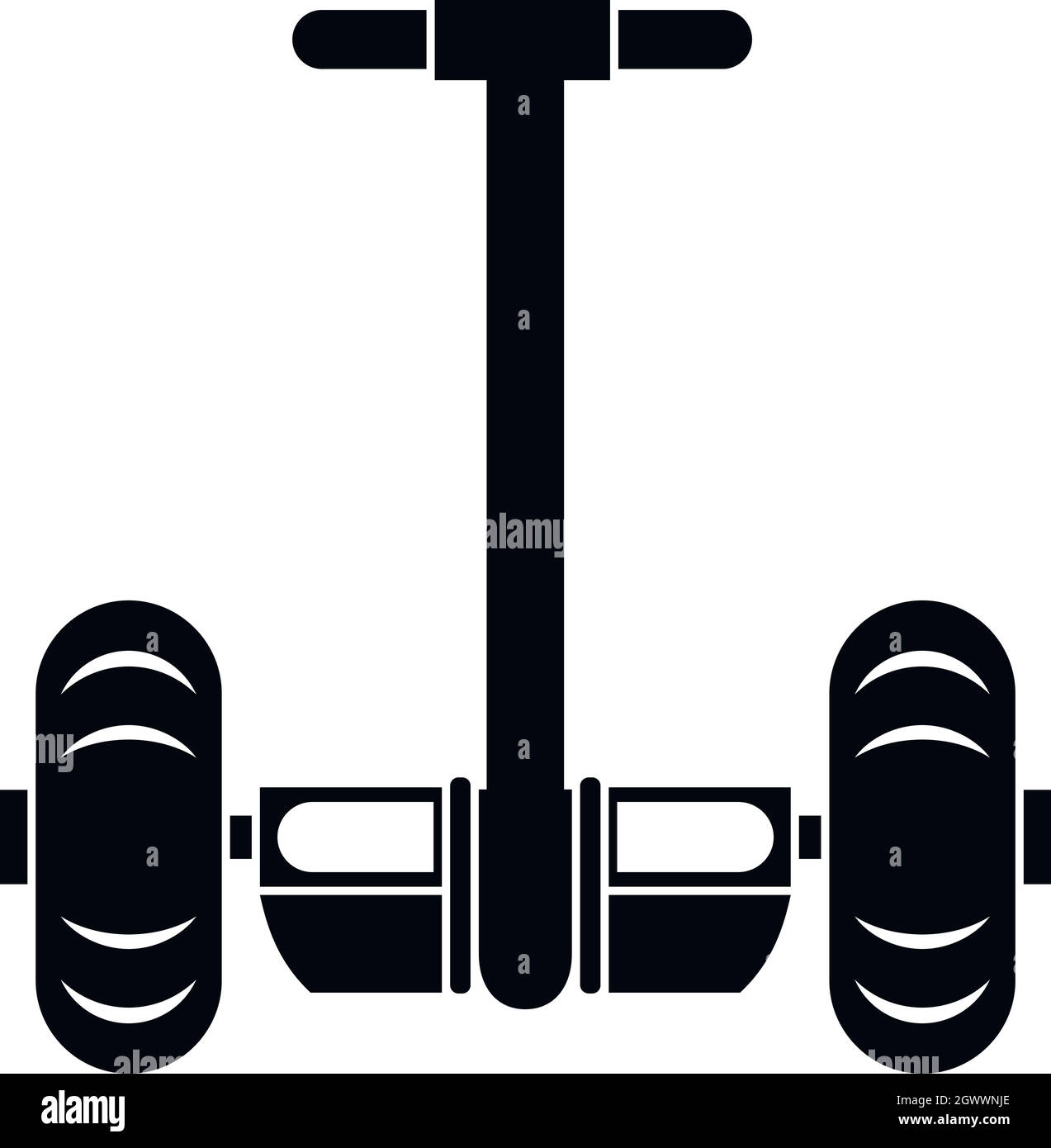 Batterie à deux roues propulsé icône du véhicule Illustration de Vecteur