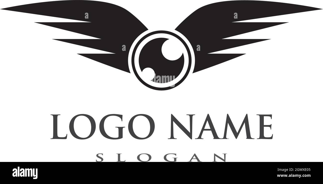 Modèle d'icône de vecteur de logo de drone Illustration de Vecteur