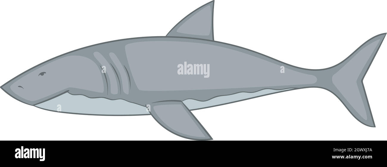 L'icône de requins, cartoon style Illustration de Vecteur
