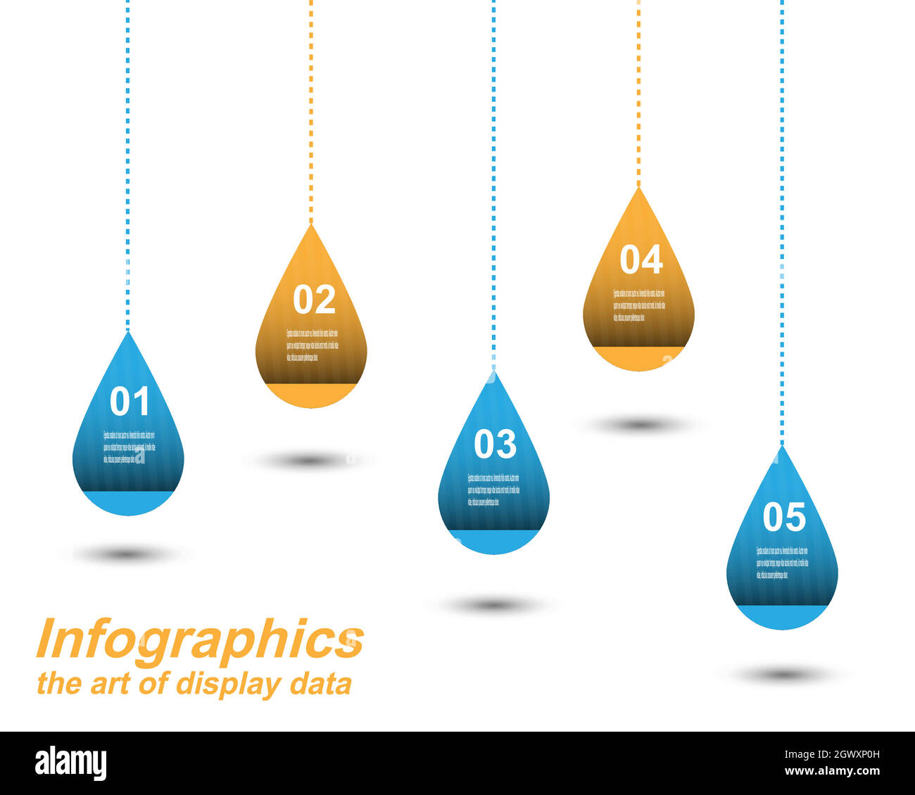 Modèle d'affichage de l'infographie. Idée d'afficher les informations, les classements et les statistiques. Illustration de Vecteur