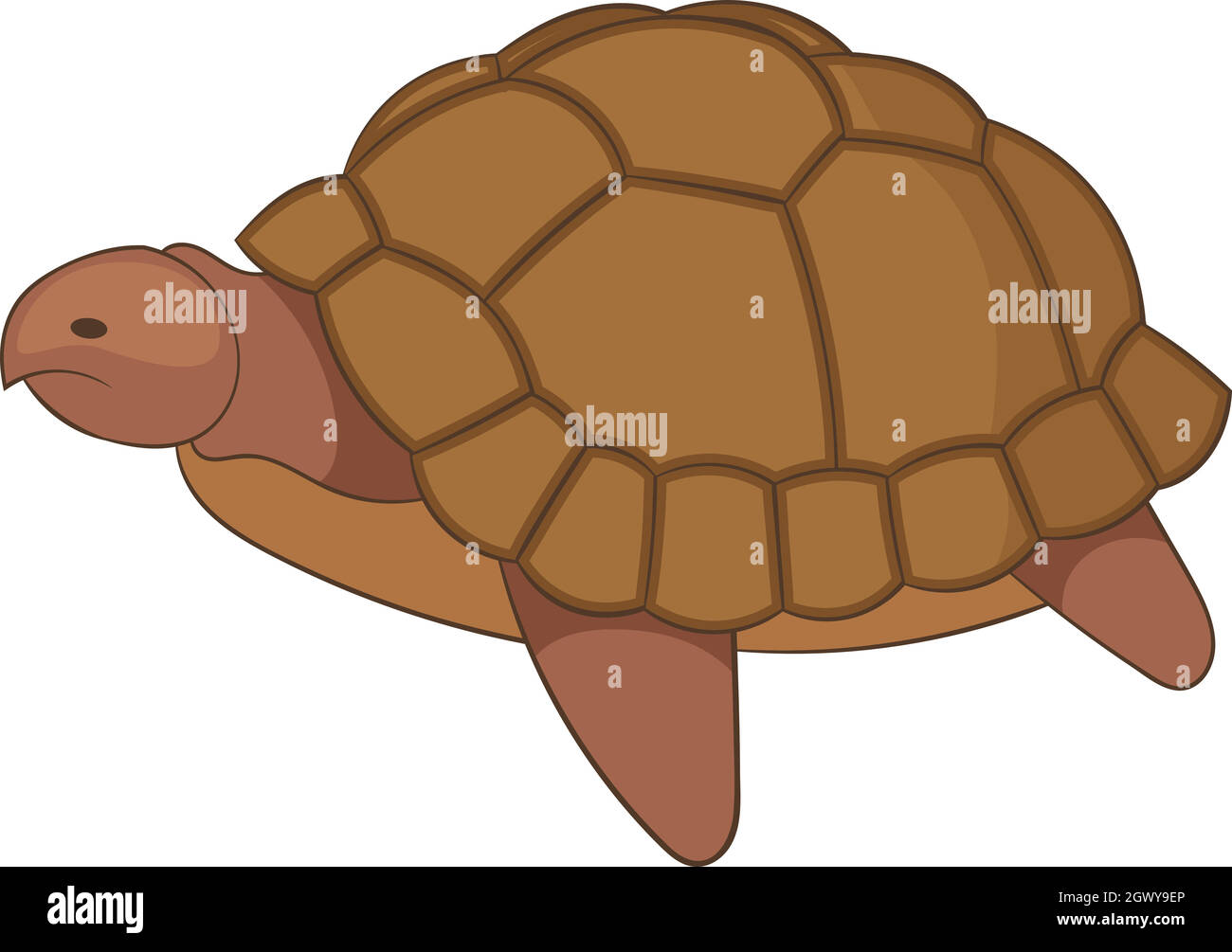 L'icône de tortue, cartoon style Illustration de Vecteur