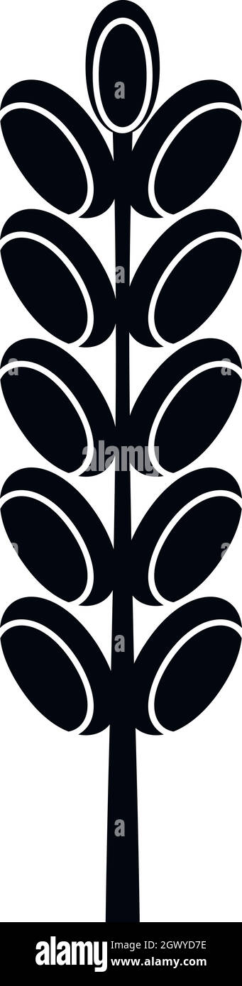 Spike sur le terrain, l'icône de style simple. Illustration de Vecteur