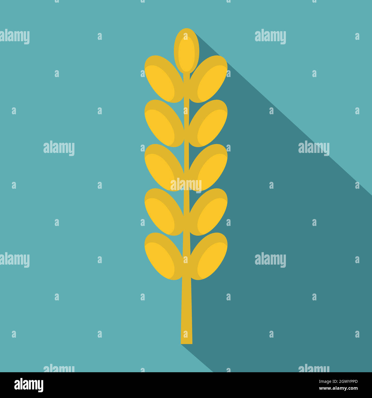 Spike sur le terrain, l'icône de style plat Illustration de Vecteur