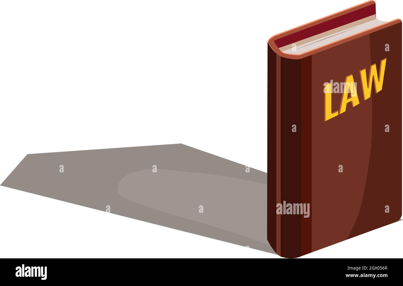 Code des lois, l'icône de style cartoon Illustration de Vecteur