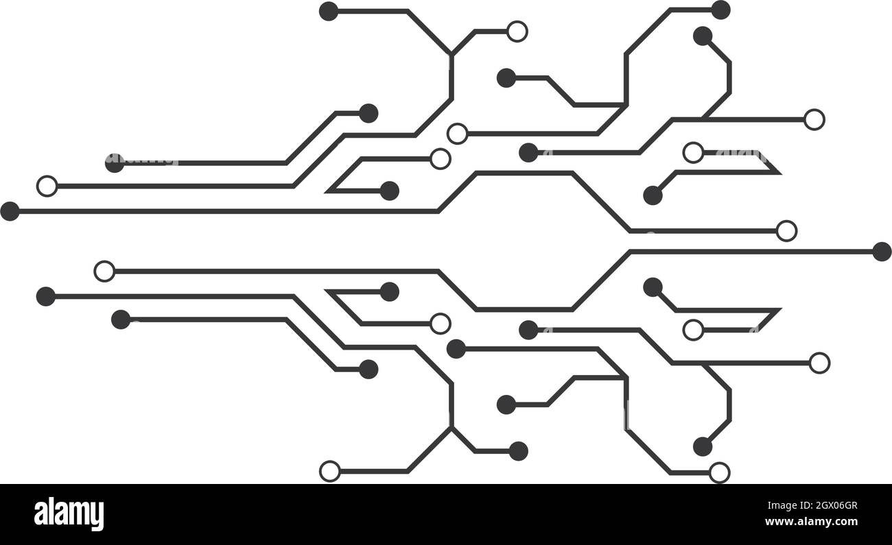 modèle de vecteur d'illustration de circuit Illustration de Vecteur