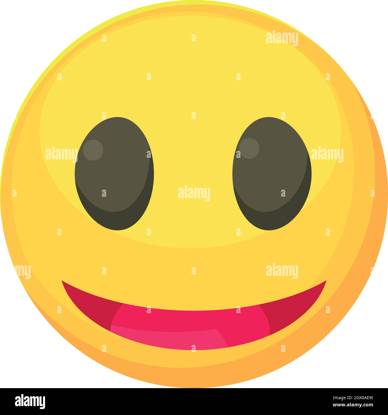 Icône Smiley, cartoon style Illustration de Vecteur