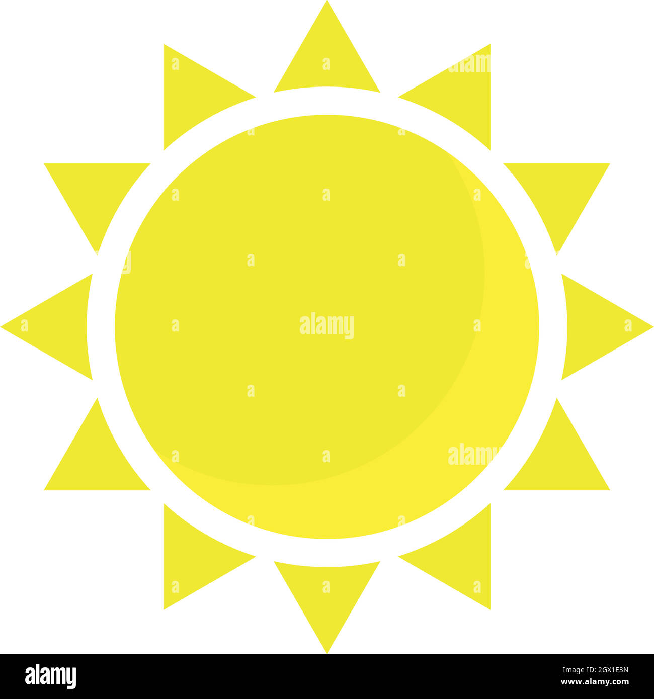 Soleil de l'été, l'icône de style cartoon Illustration de Vecteur