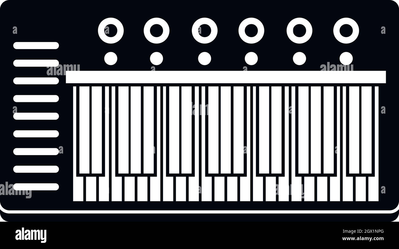 L'icône de synthé électronique, le style simple Illustration de Vecteur