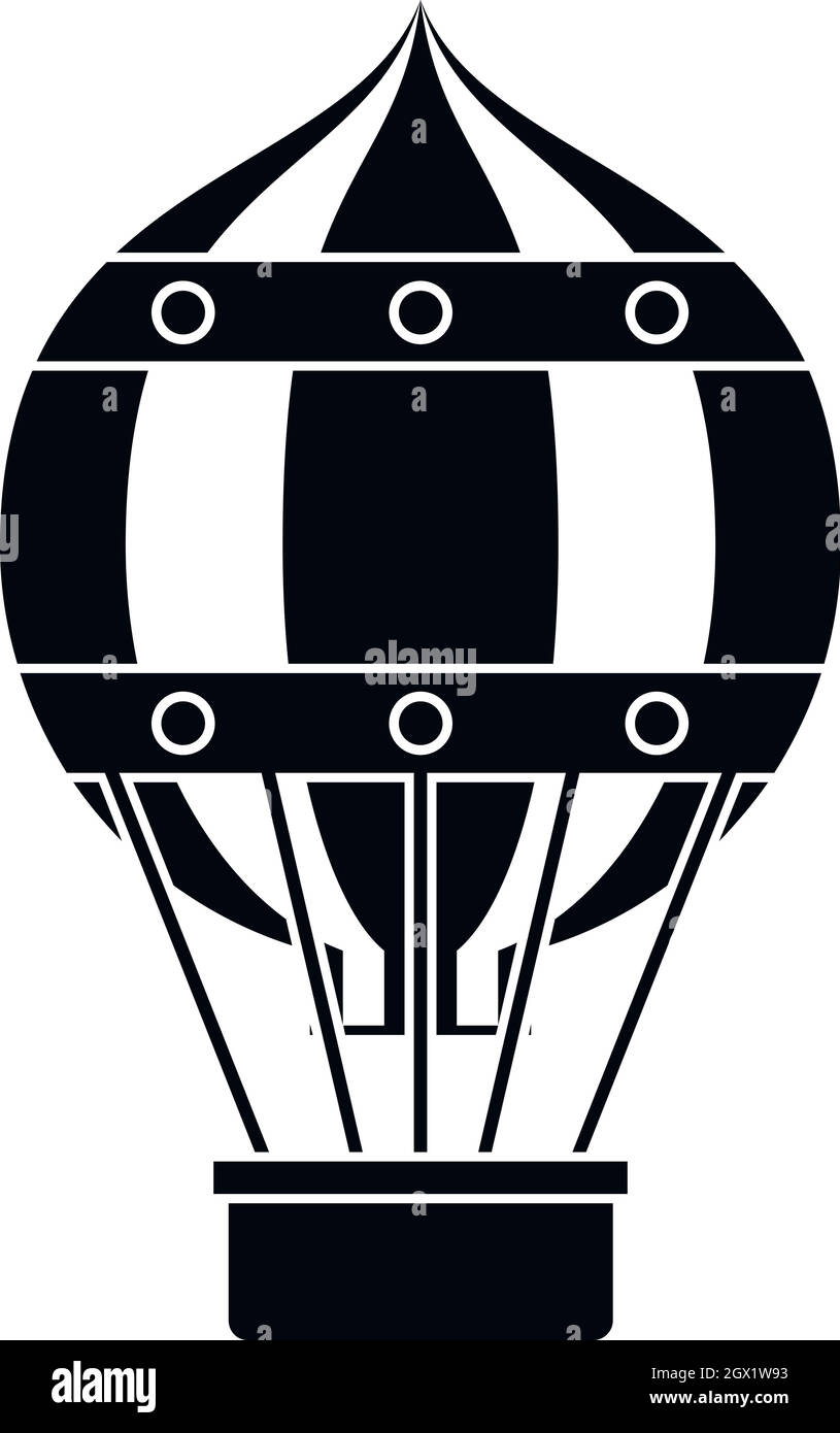 Ballon d'hélium à l'ancienne, l'icône de style simple. Illustration de Vecteur Ballon d'hélium à l'ancienne, l'icône de style simple. Illustration de Vecteur