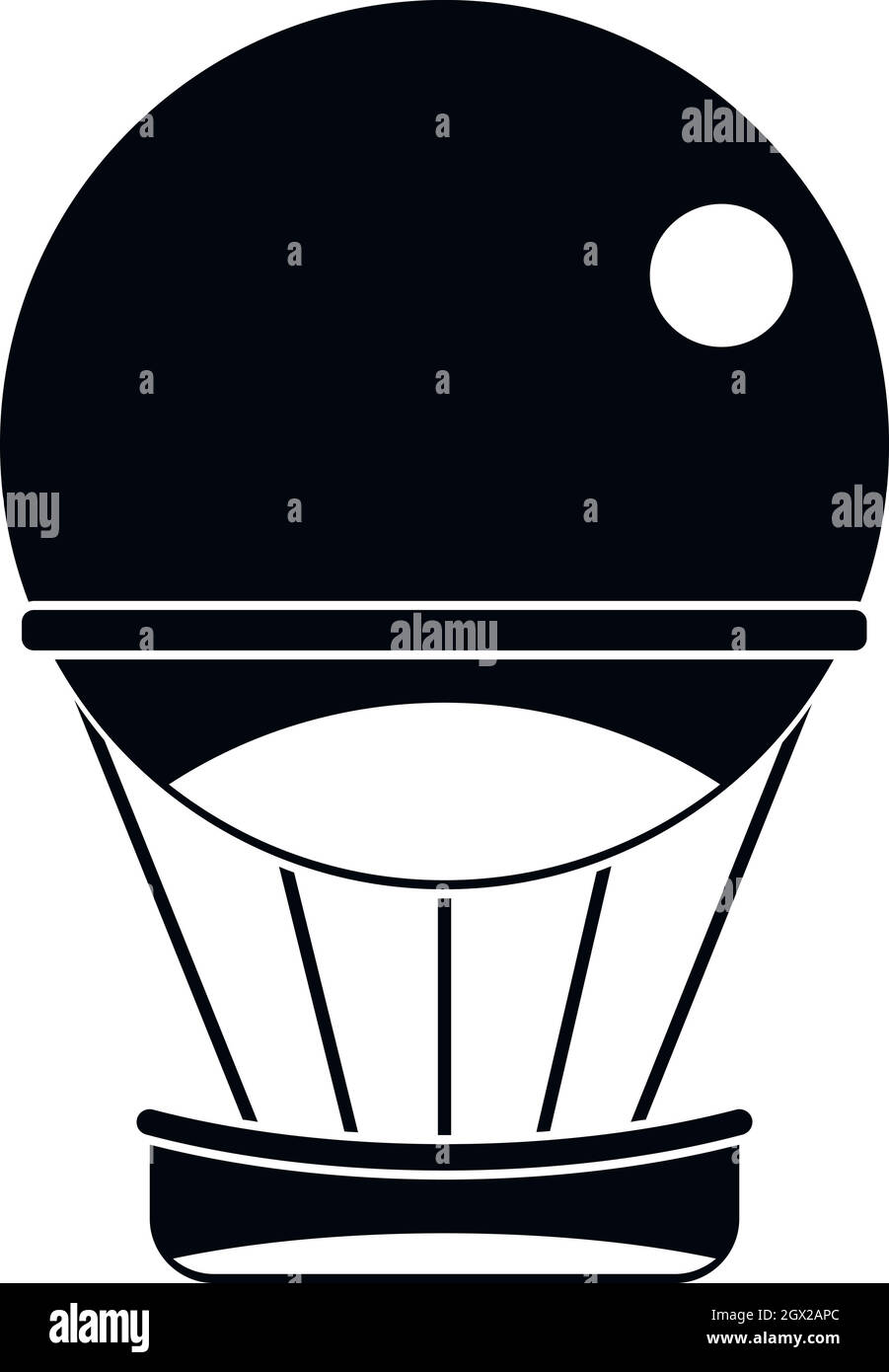Ballon aérostat, icône de style simple. Illustration de Vecteur Ballon aérostat, icône de style simple. Illustration de Vecteur