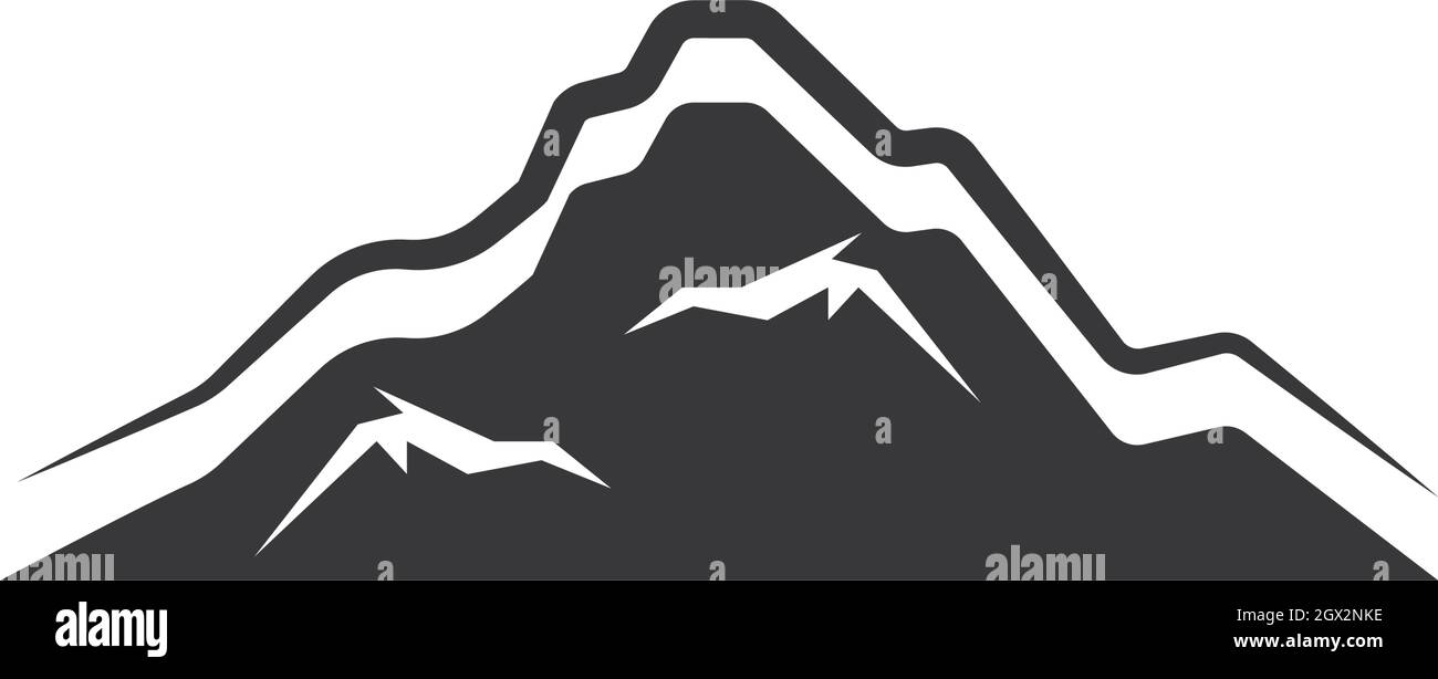 Modèle Logo montagnes Illustration de Vecteur