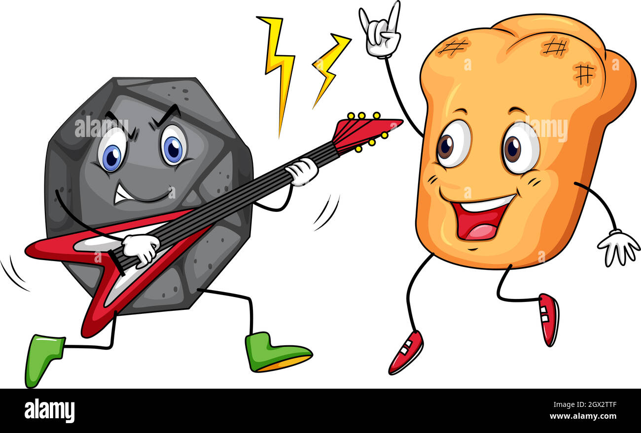 Musique rock and roll Illustration de Vecteur