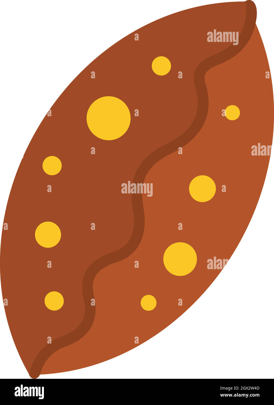 Articles de boulangerie frais, icône de style plat Illustration de Vecteur