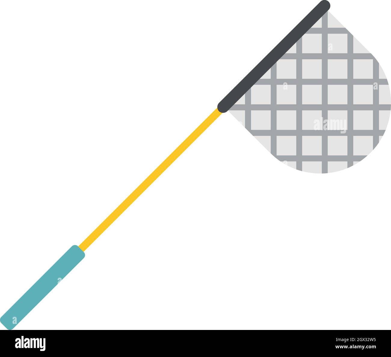 Filet de pêche, l'icône de style plat Illustration de Vecteur