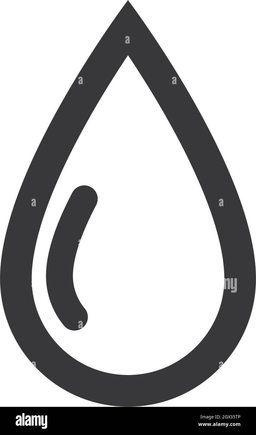 Goutte d'eau Modèle Logo vector illustration design Illustration de Vecteur