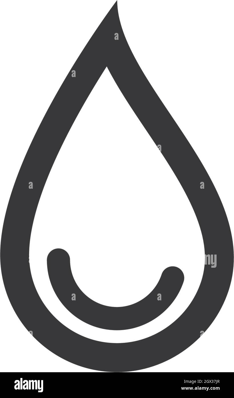 Goutte d'eau Modèle Logo vector illustration design Illustration de Vecteur