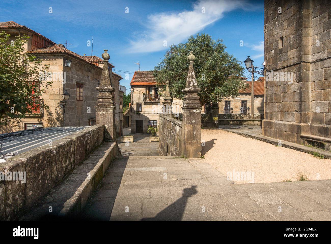 Cambados Espagne.Vieille ville historique, province de Pontevedra, Galice, Espagne. Banque D'Images