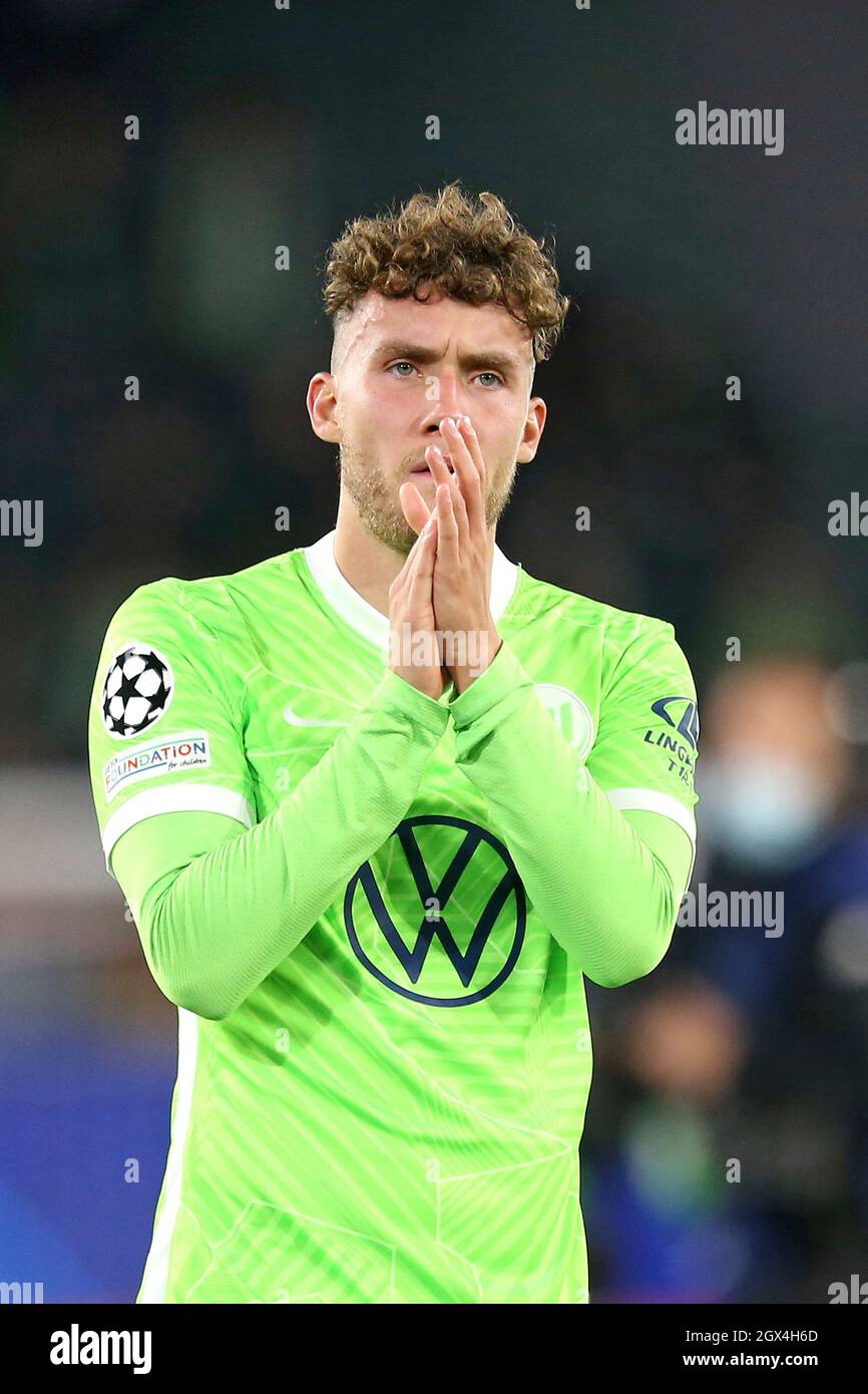 Luca Waldschmidt (VfL Wolfsburg) a déçu le football UEFA Champions League, groupe de mise en scène G, 2ème jour de match, VfL Wolfsburg (WOB) - FC Sevilla (SEV) 1: 1, le 09/29/2021 à Wolfsburg / Allemagne. Banque D'Images