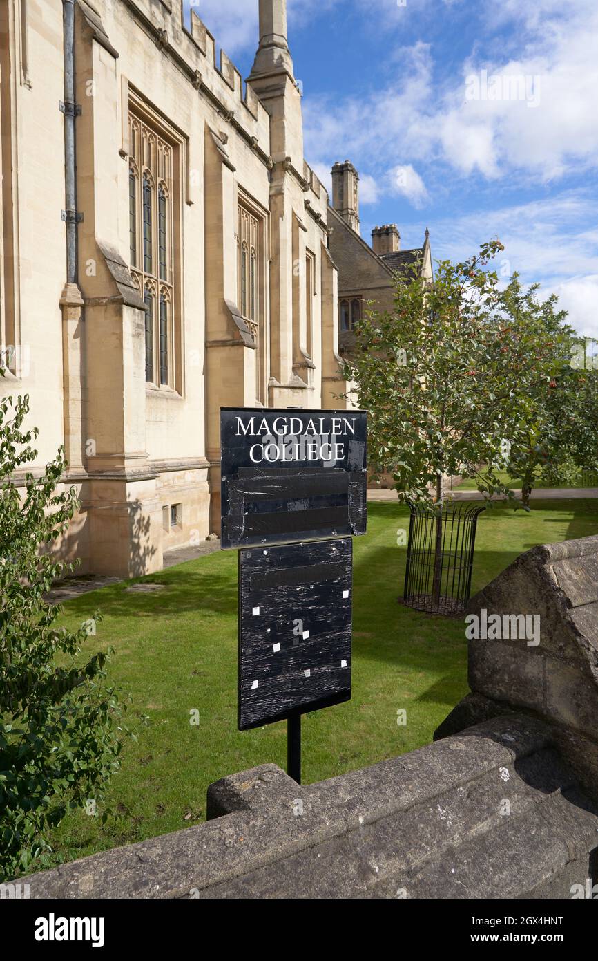 Magdalen College, Oxford Banque D'Images