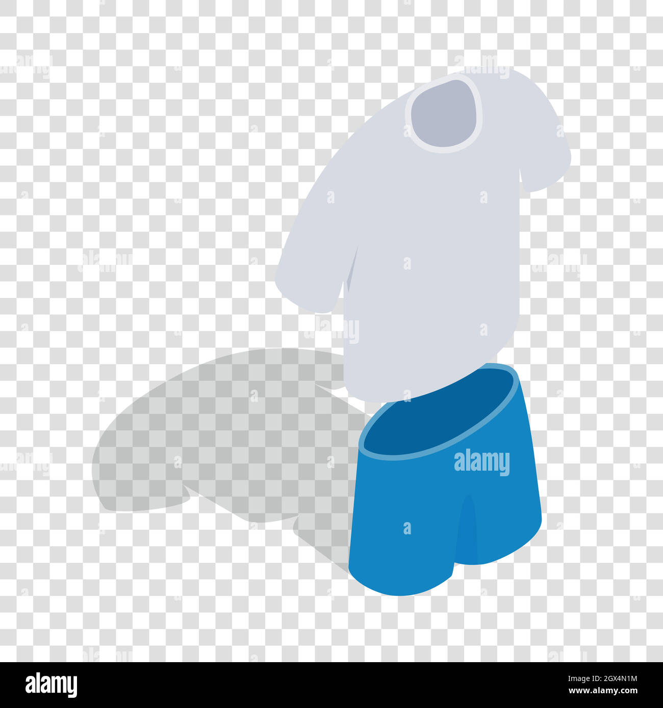 Homme Tennis icône isométrique uniforme Illustration de Vecteur