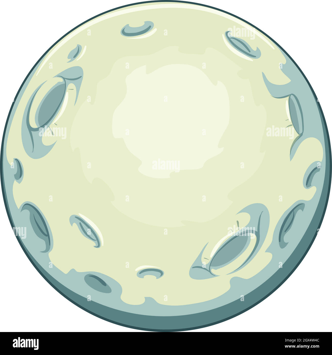Satellite naturel de la Terre Illustration de Vecteur