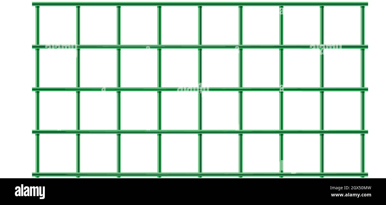 Une cage verte Illustration de Vecteur