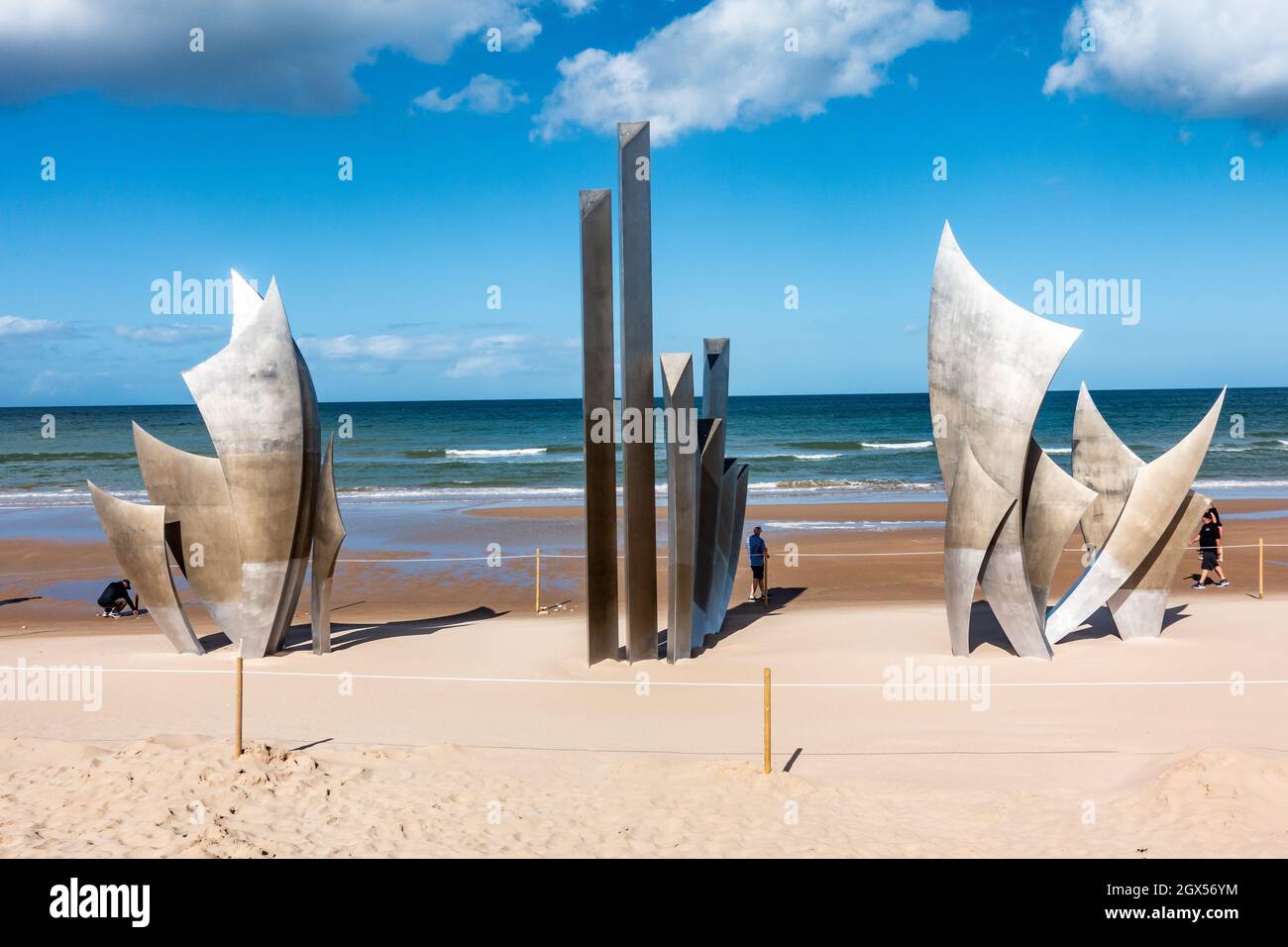 Le monument les Braves à Omaha Beach en Normandie, en France, rend hommage  à l'invasion du débarquement Photo Stock - Alamy