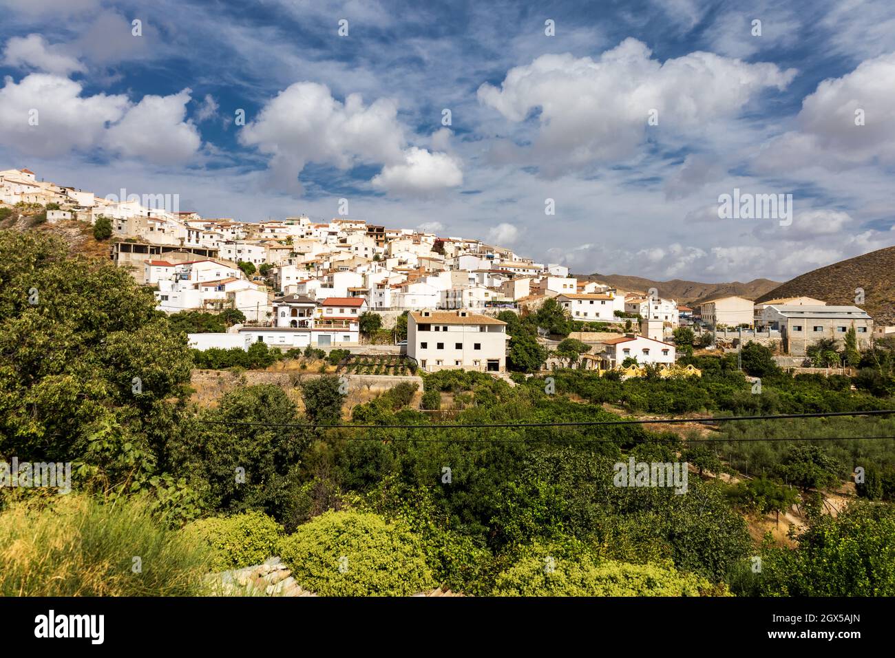 Lijar, ville traditionnelle espagnole de montagne, vallée d'Almanzora, Andalousie Espagne Banque D'Images