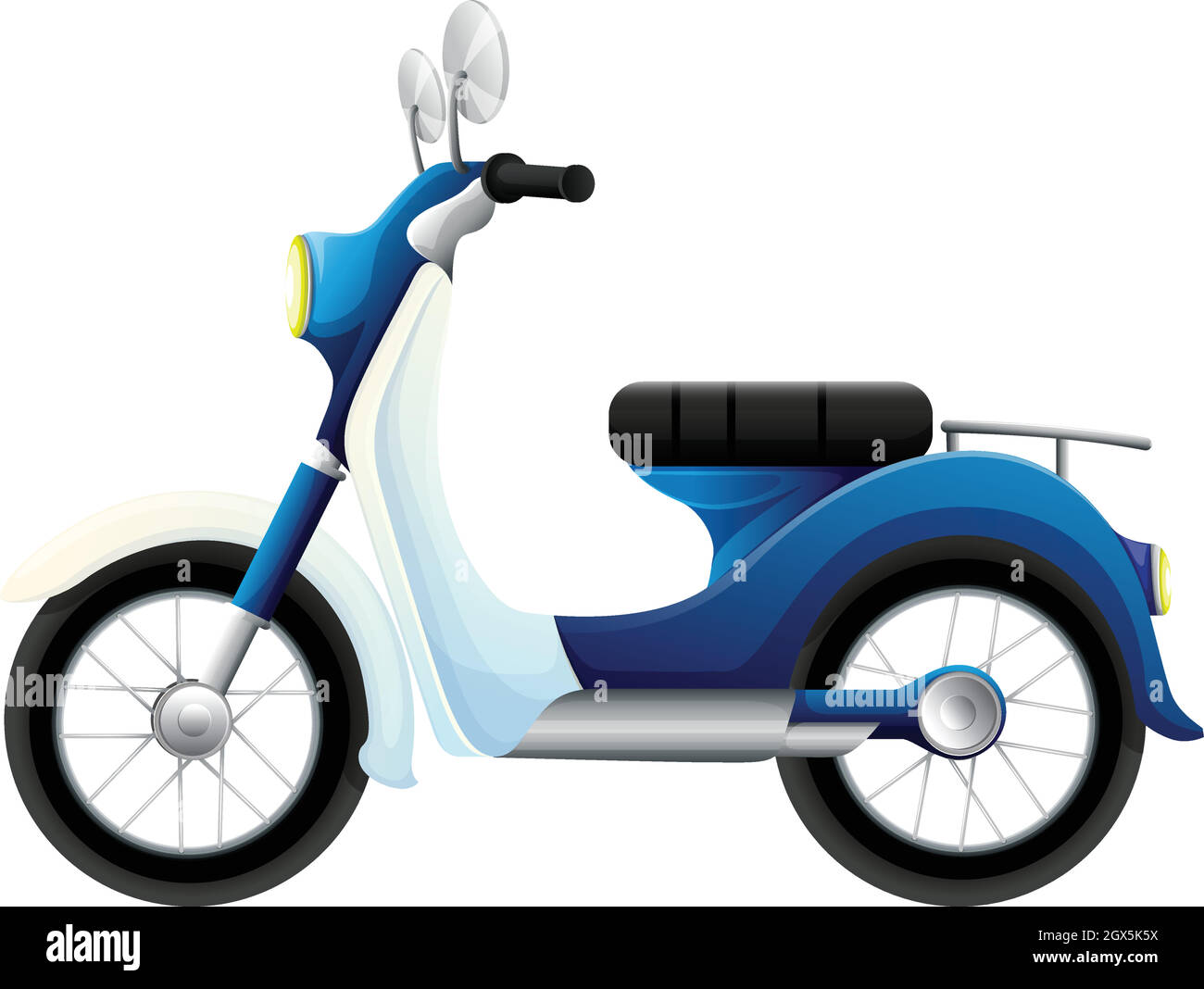 Une moto Illustration de Vecteur
