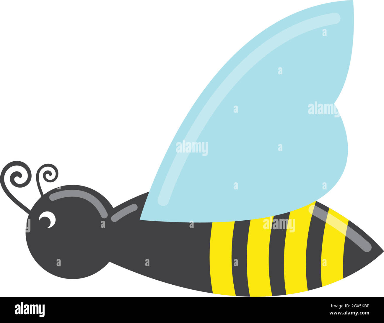 Illustration de l'icône vectorielle du modèle de logo Honey Bee Illustration de Vecteur