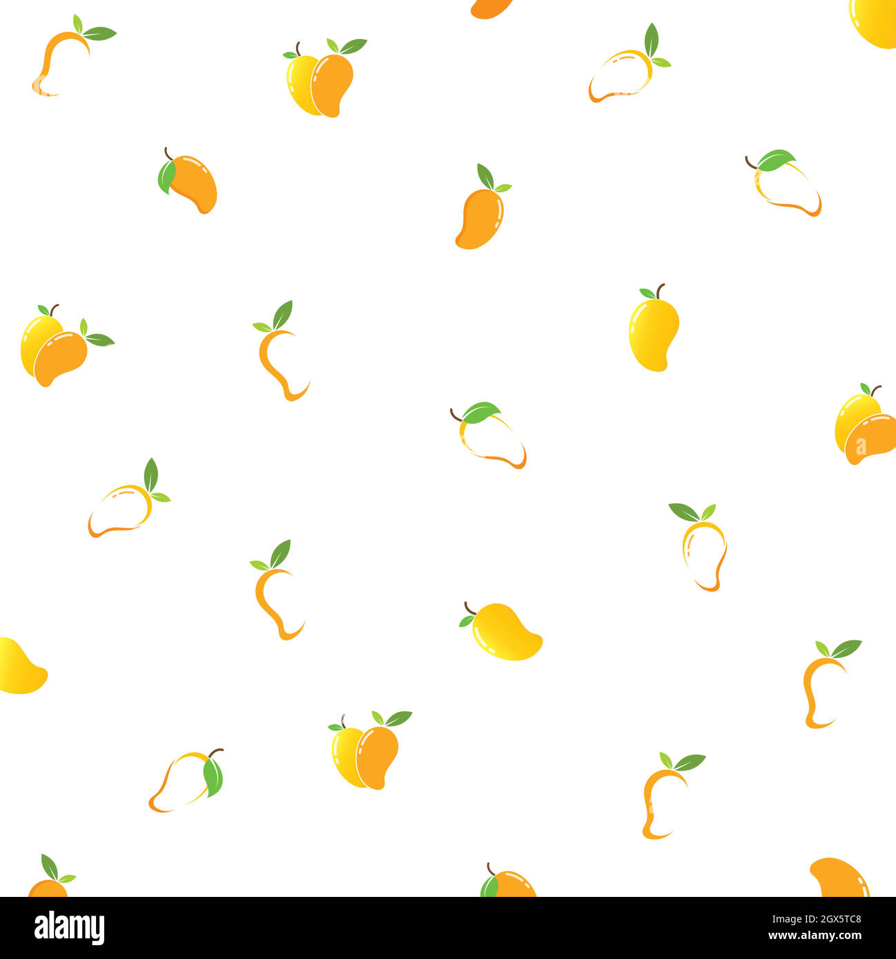 logo d'illustration vectoriel de fond de fruit mango Illustration de Vecteur
