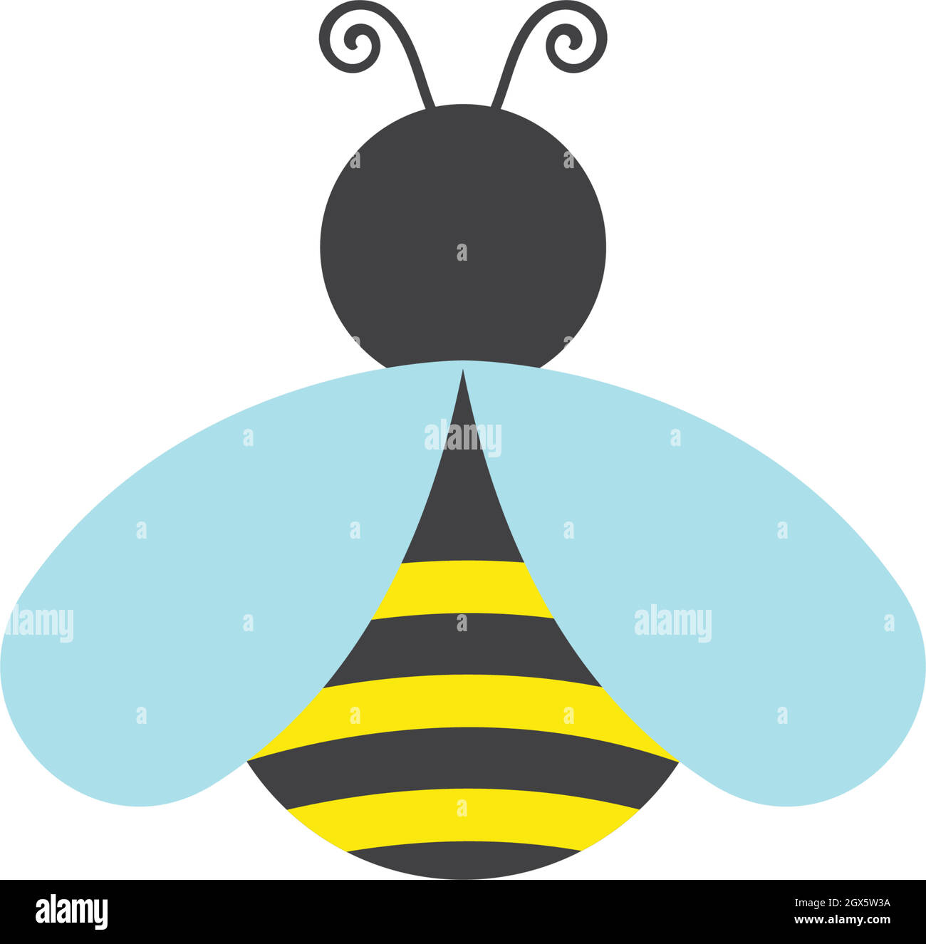 Illustration de l'icône vectorielle du modèle de logo Honey Bee Illustration de Vecteur