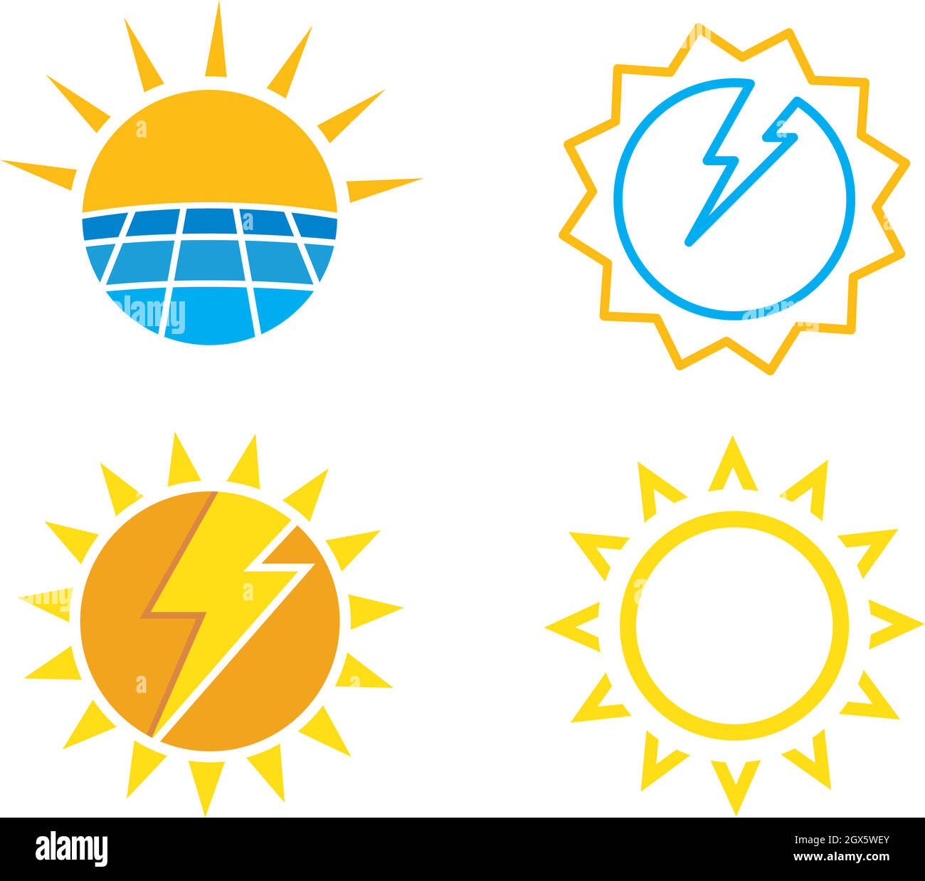 illustration de l'icône vecteur du logo énergie solaire Illustration de Vecteur