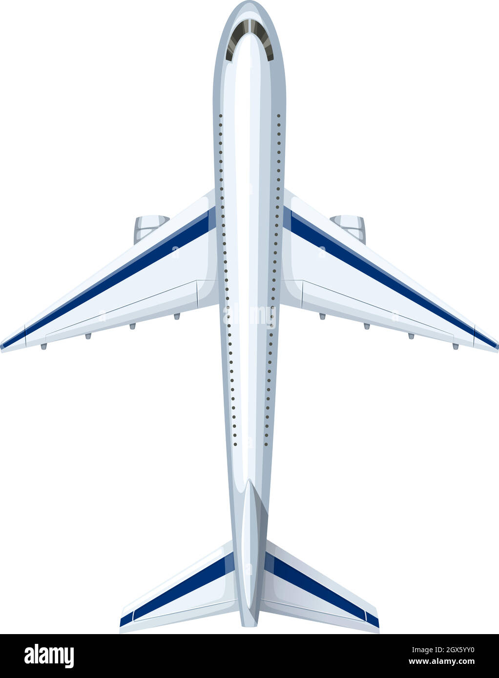Design moderne de l'avion Illustration de Vecteur