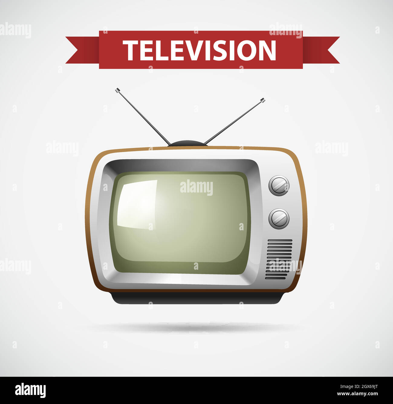 Design emblématique pour la télévision Illustration de Vecteur