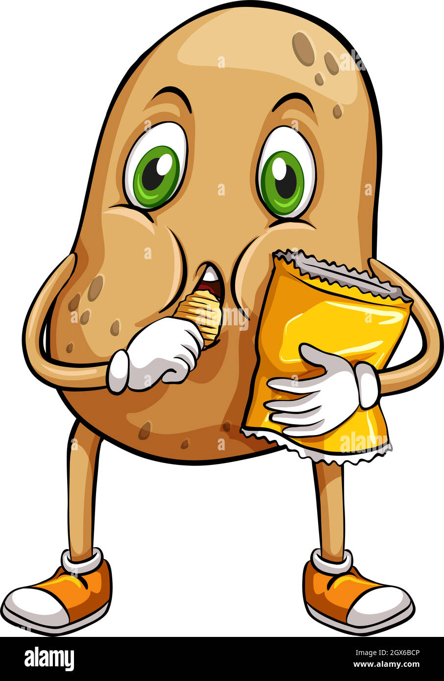 Un canapé de pomme de terre Illustration de Vecteur
