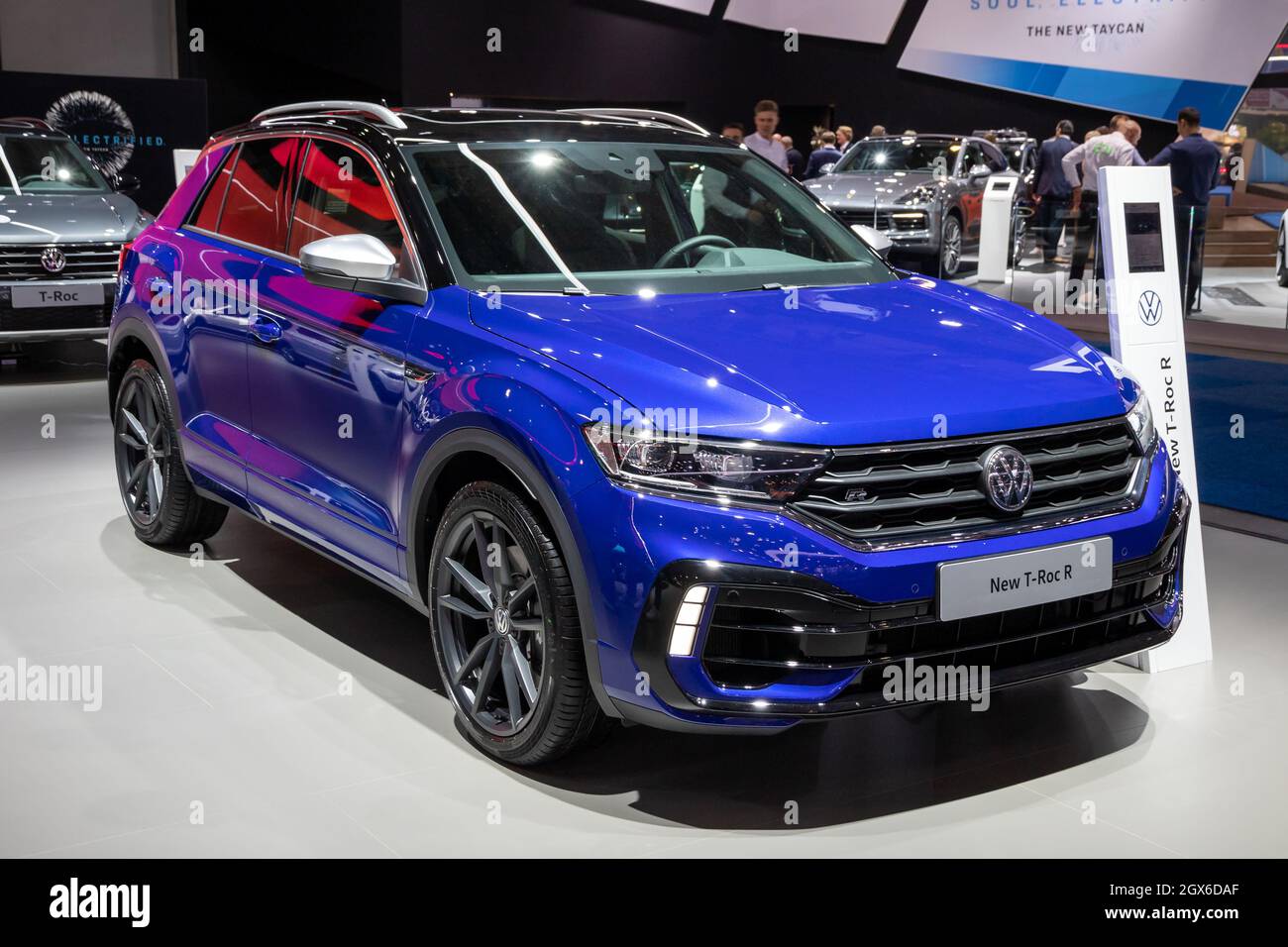 La voiture T-Roc R de Volkswagen a été présentée au salon de l'auto 2020. Bruxelles, Belgique - 9 janvier 2020. Banque D'Images