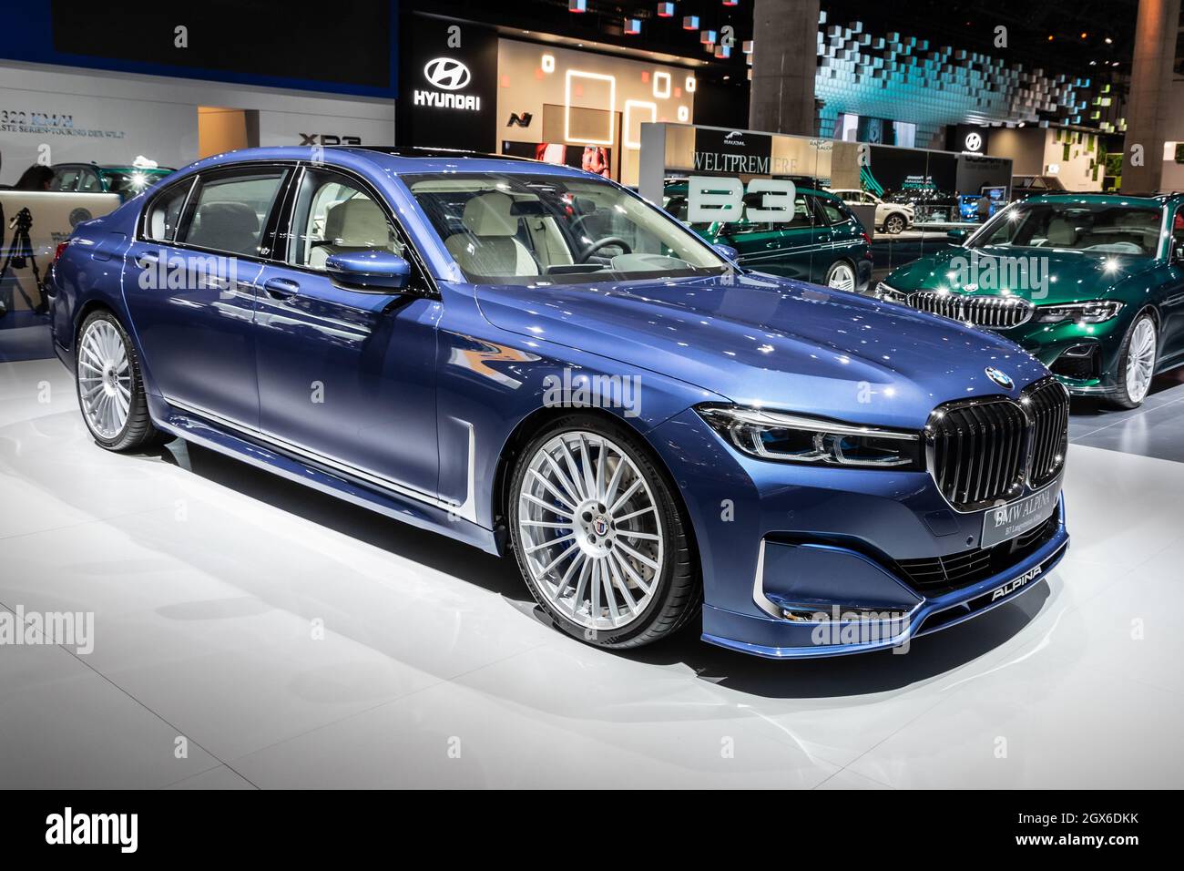 La voiture BMW Alpina B7 Langversion Allrad a été présentée au salon de l'automobile IAA de Francfort. Allemagne - 11 septembre 2019 Banque D'Images