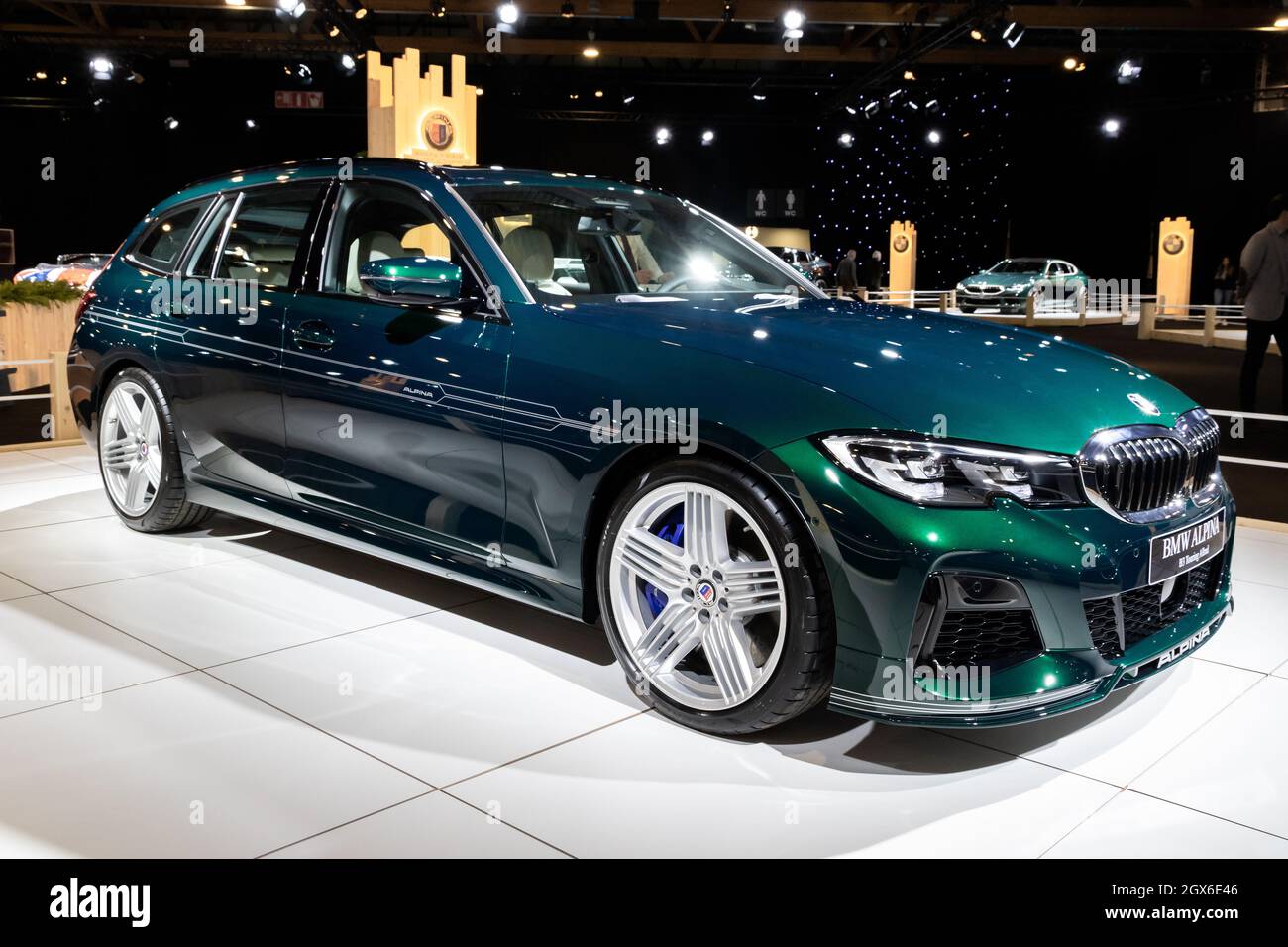 BMW Alpina B3 Touring Allrad en vedette au salon de l'auto de Bruxelles 2020. 9 janvier 2020. Banque D'Images