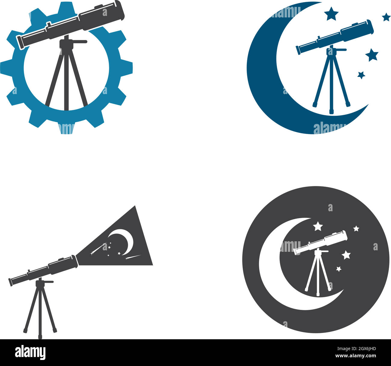 illustration vectorielle d'icône de télescope Illustration de Vecteur