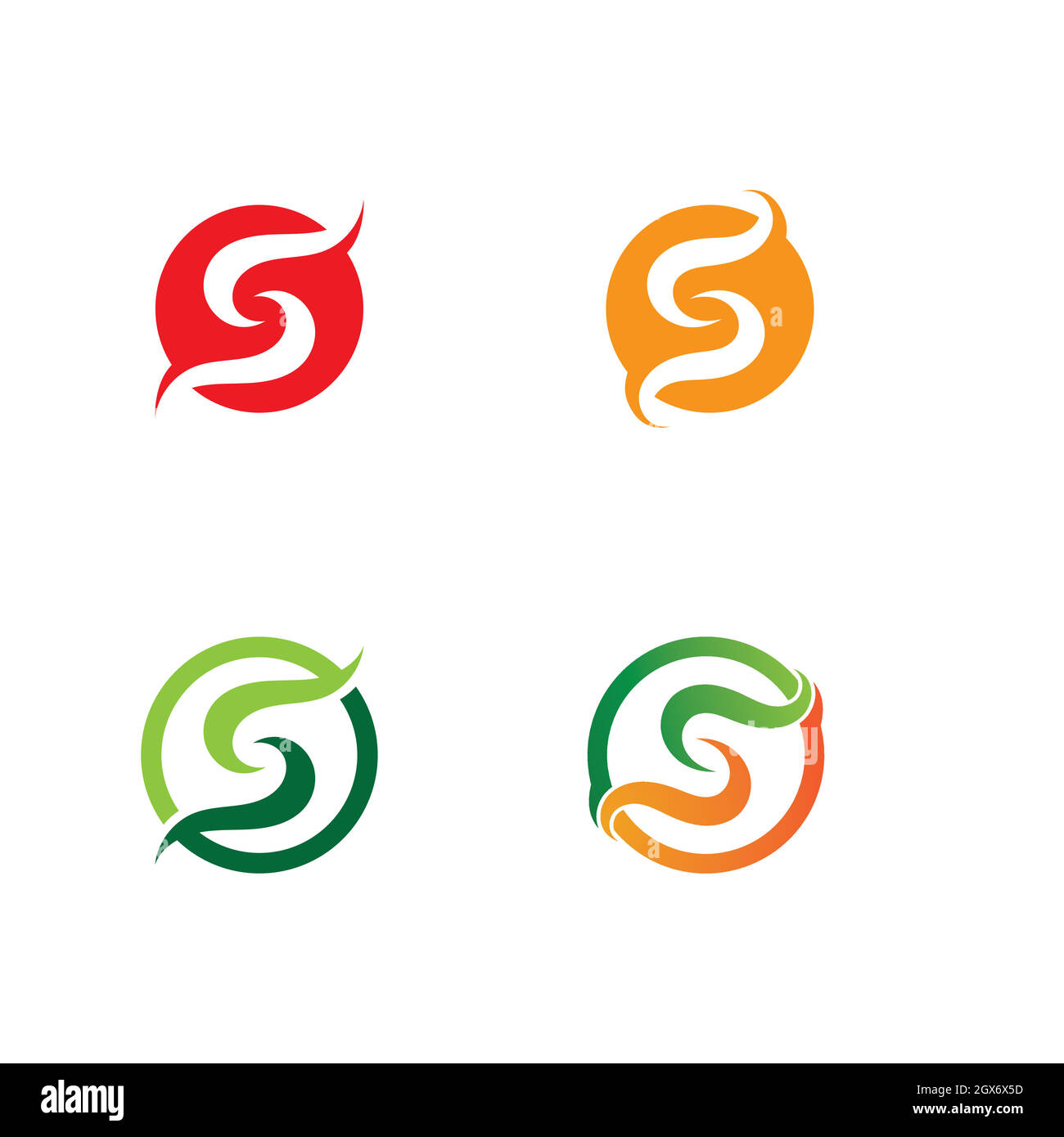 Logo S vecteur de conception d'entreprise Illustration de Vecteur
