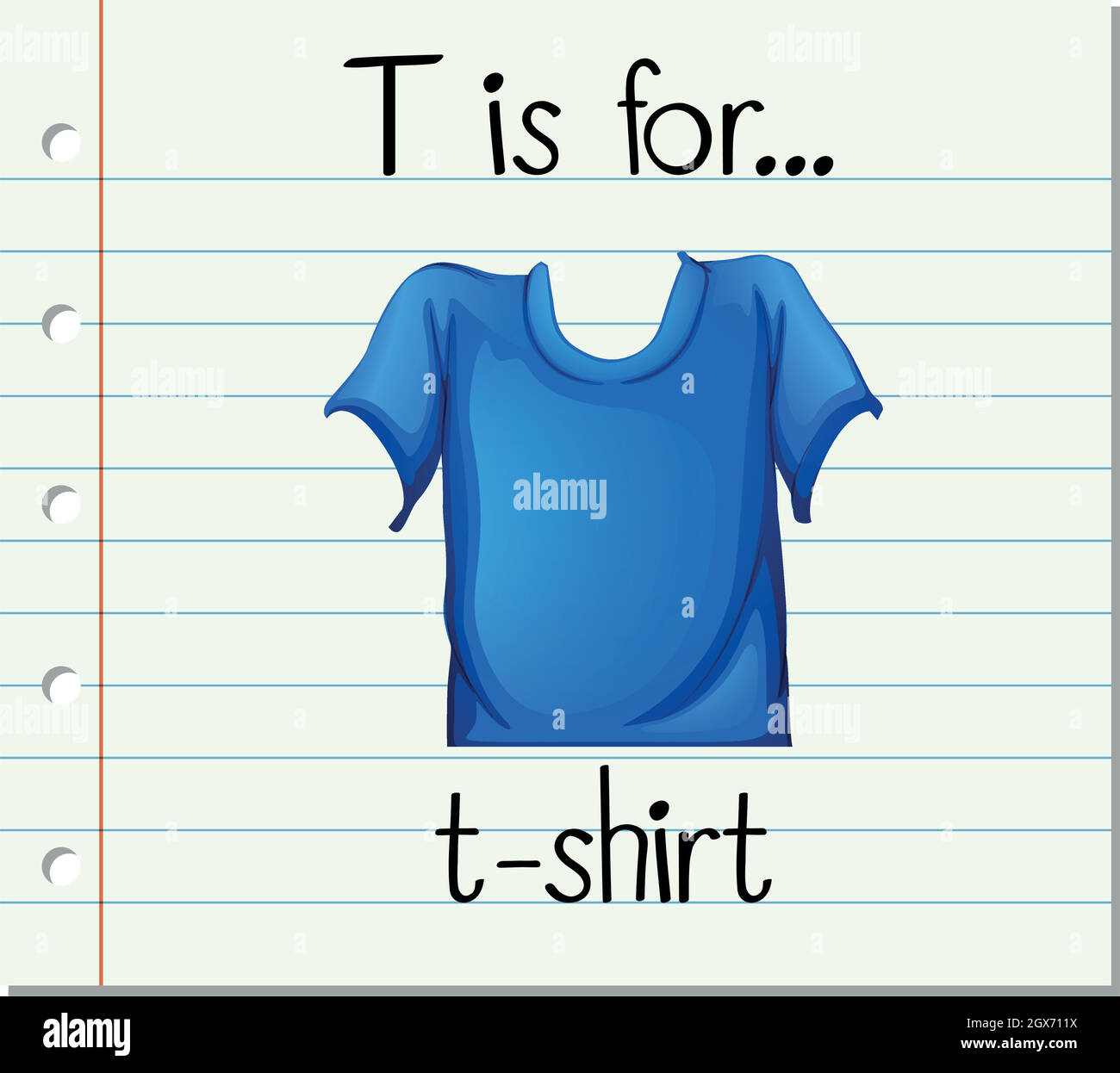La lettre T est destinée aux t-shirts Illustration de Vecteur