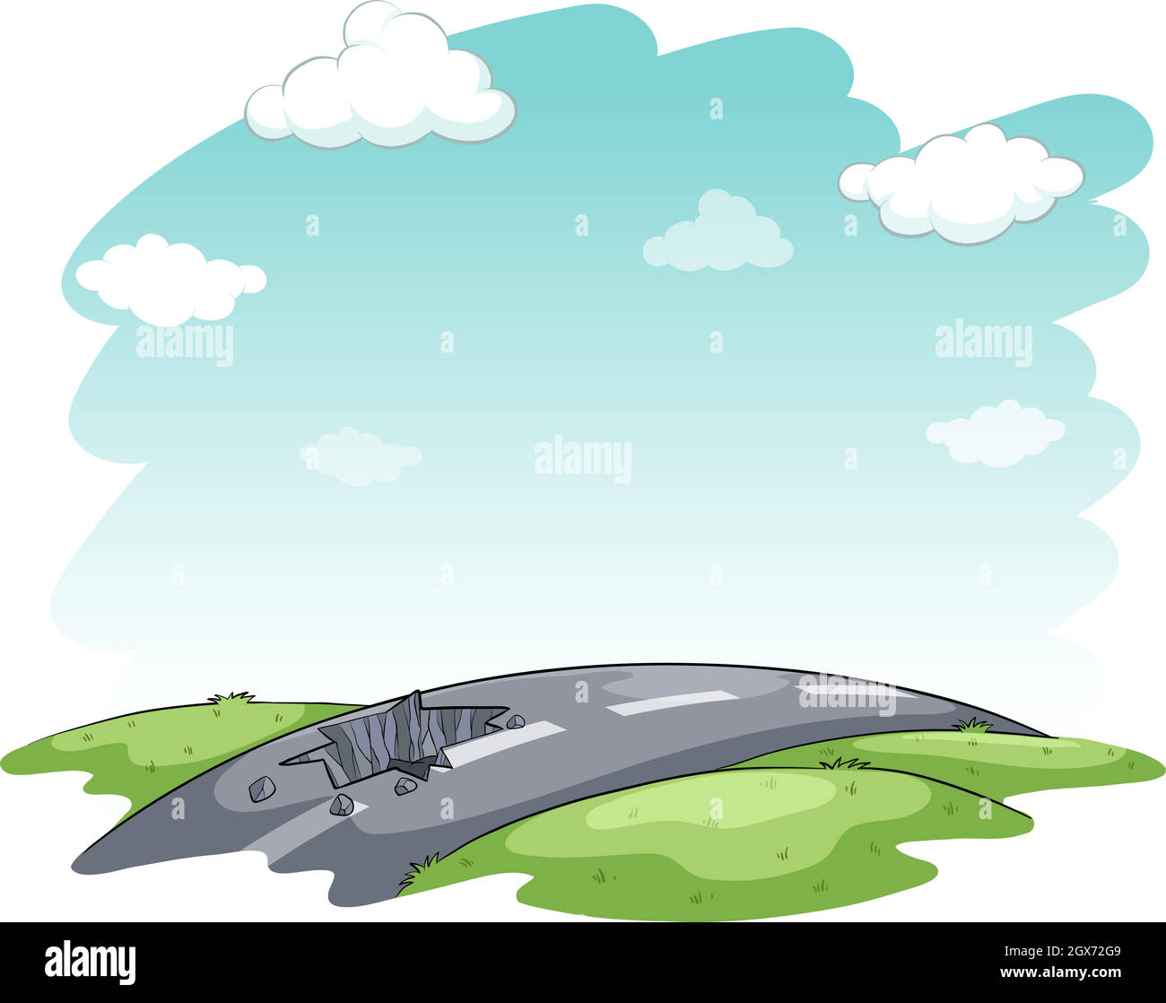 Sur la route Illustration de Vecteur