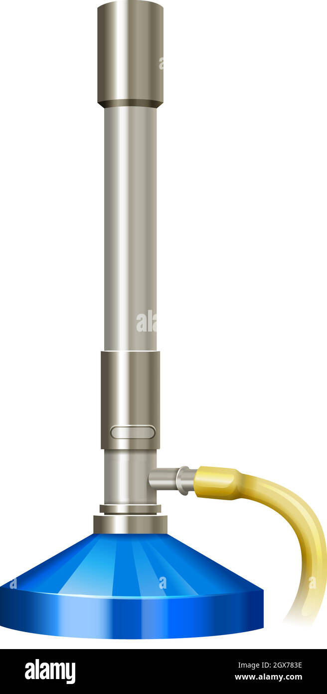 Brûleur de laboratoire à grande échelle Illustration de Vecteur