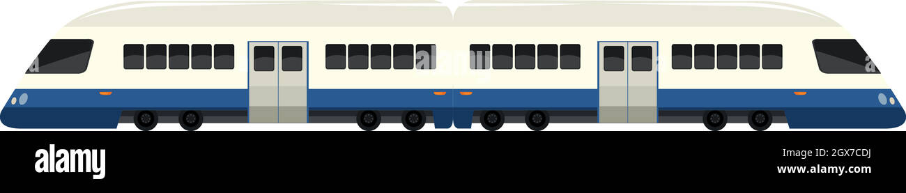 arrière-plan blanc de train isolé Illustration de Vecteur