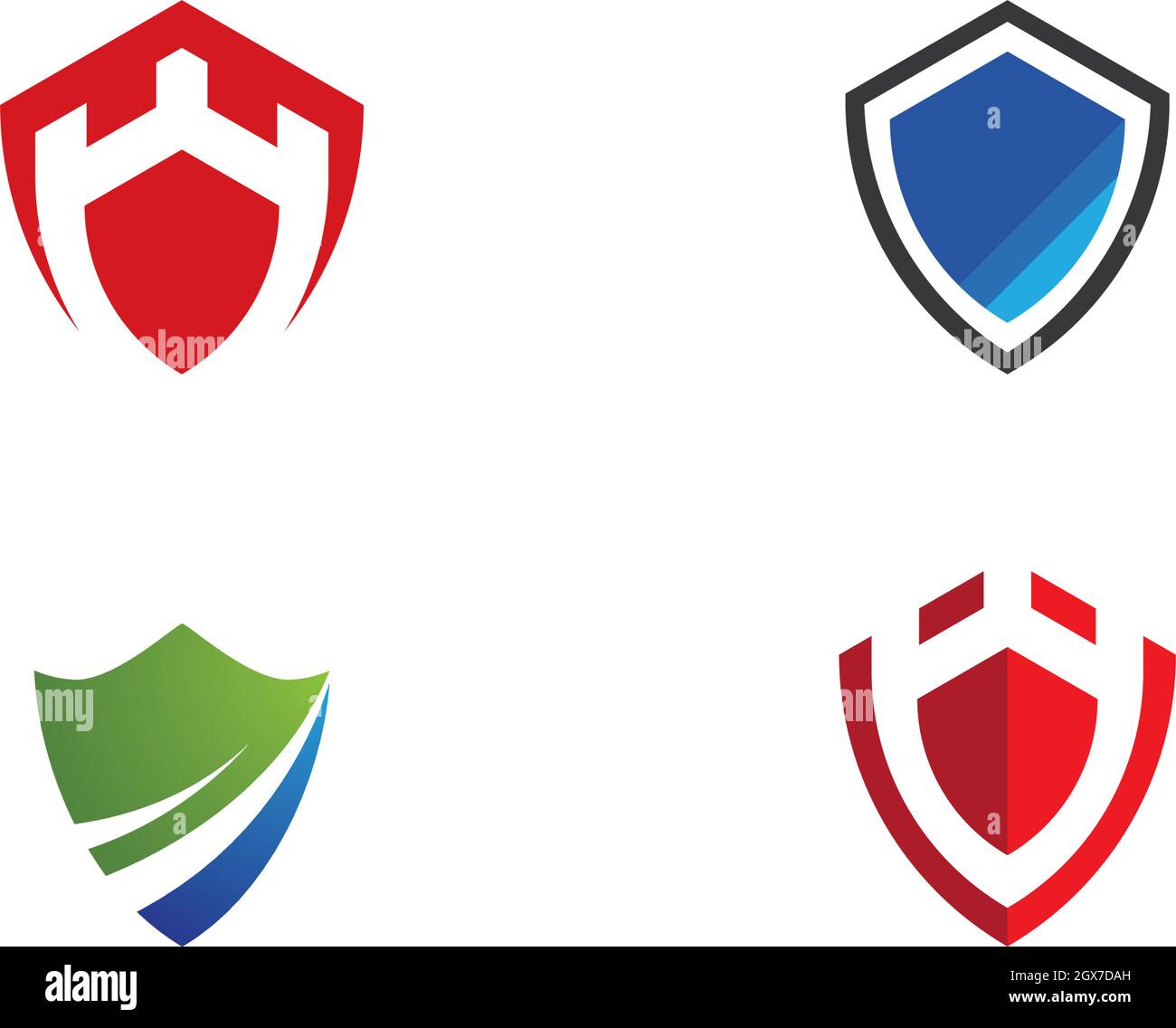 Symbole de protection modèle logo vector illustration Image Vectorielle ...