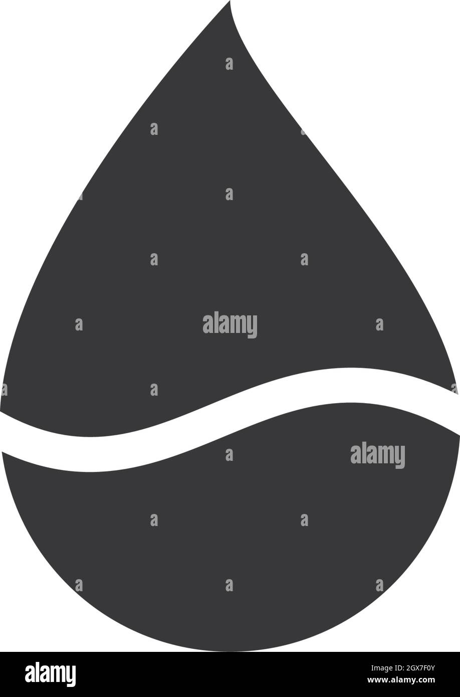 Goutte d'eau Modèle Logo vector illustration design Illustration de Vecteur