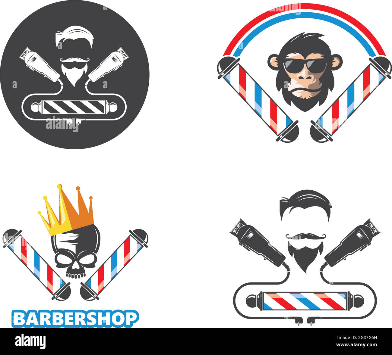 icône du salon de coiffure icône vectorielle Illustration de Vecteur